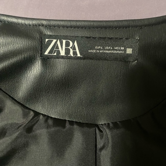 Zara faux leather jacket - Picture 4 of 4